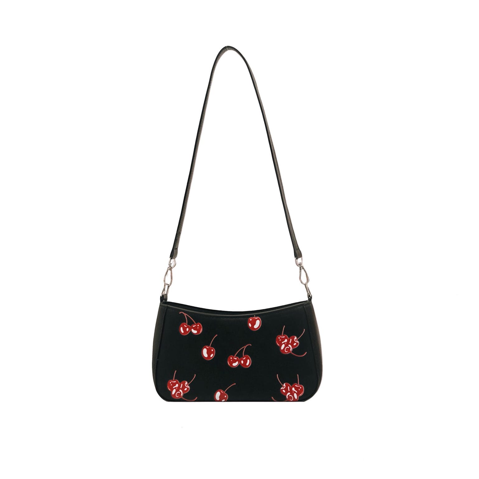 Red Cherry Shoulder Bag for Pin Display Red Cherry Shoulder Bag for Pin Display — crossbody ita bag detail view