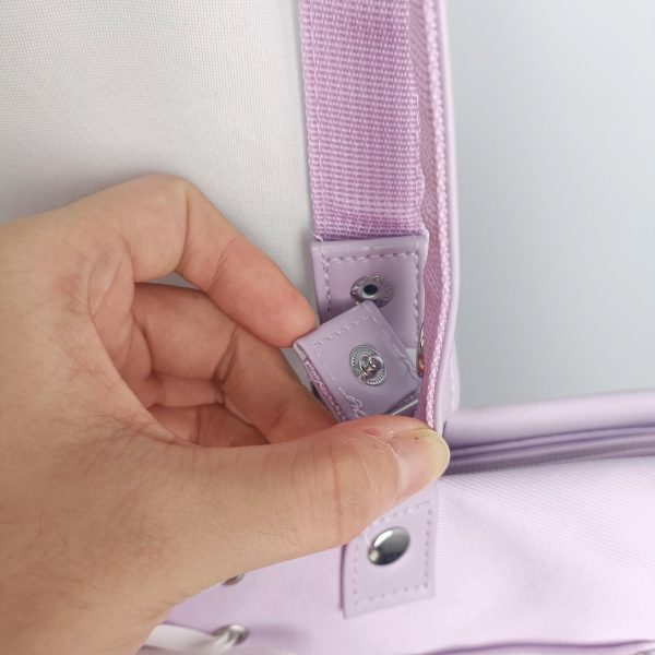 Ribbon Ita Backpack with Clear Window and Included Insert for Plushies and Pins — ita backpack detail view