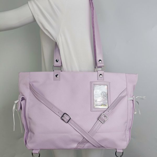 Ribbon Ita Backpack with Clear Window and Included Insert for Plushies and Pins — ita backpack detail view