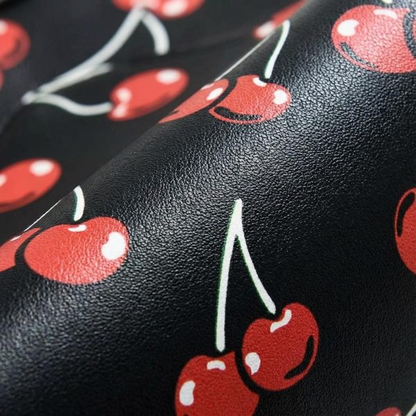 Small Black Cherry Crossbody Bag — crossbody ita bag detail view