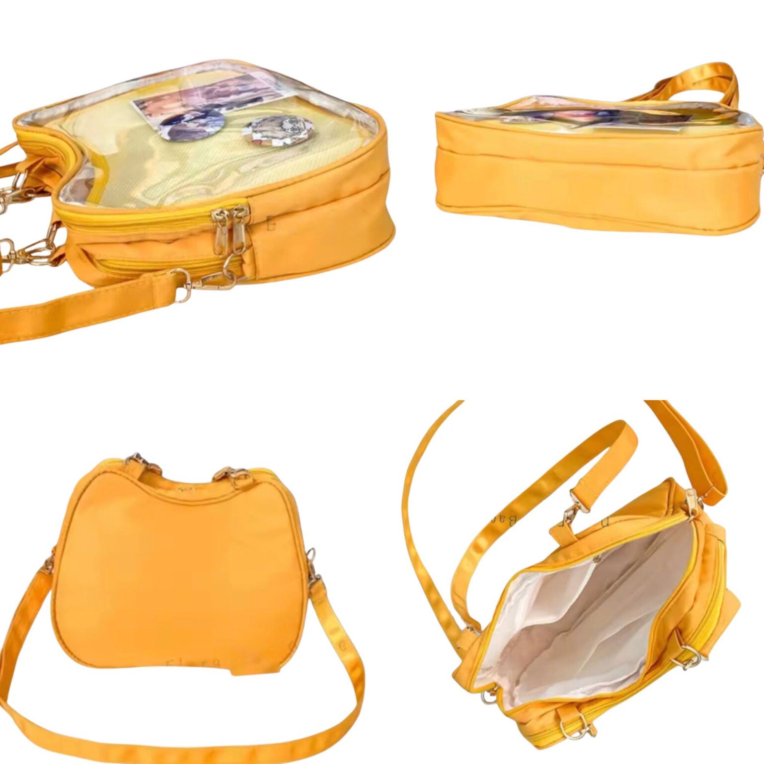 Small Black Convertible Ita Bag Small Black Convertible Ita Bag — mini ita bag detail view