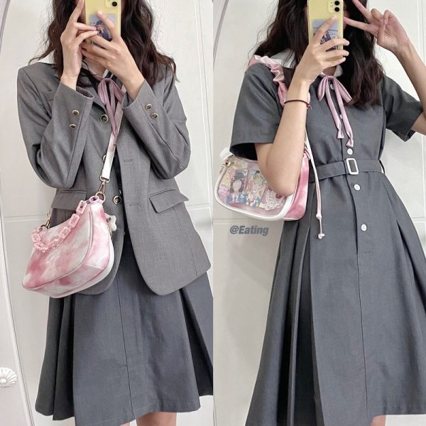 Small Convertible Ita Bag with Clear Window for Pin Display — mini ita bag detail view