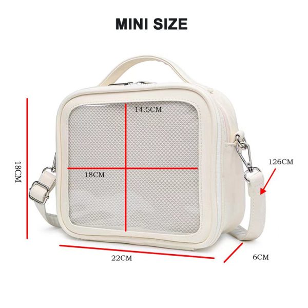 Small Ita Bag for Plushies and Pins — mini ita bag detail view
