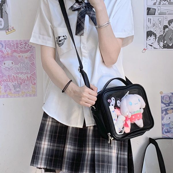 Small Ita Bag for Plushies and Pins — mini ita bag detail view