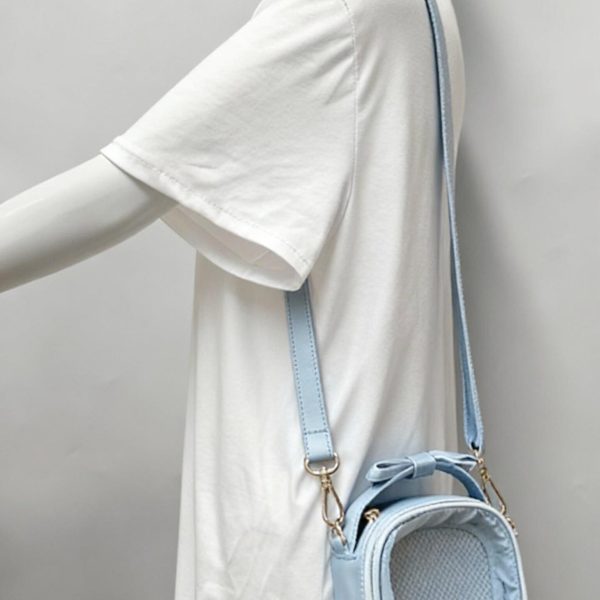 Small Ita Crossbody Bag with Clear Window for Plushies and Pins — crossbody ita bag with clear display window