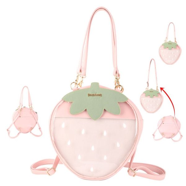 Strawberry Ita Bag — ita bag insert detail view