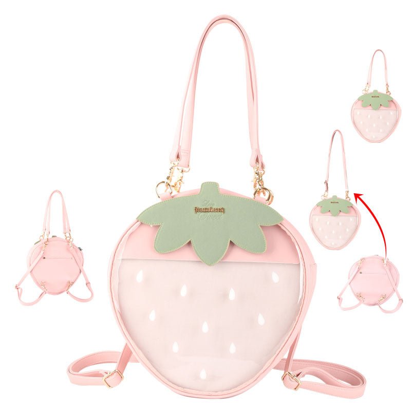 Strawberry Ita Bag Strawberry Ita Bag — ita bag insert detail view