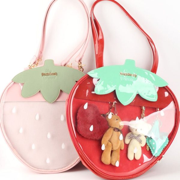 Strawberry Ita Bag — ita bag insert detail view
