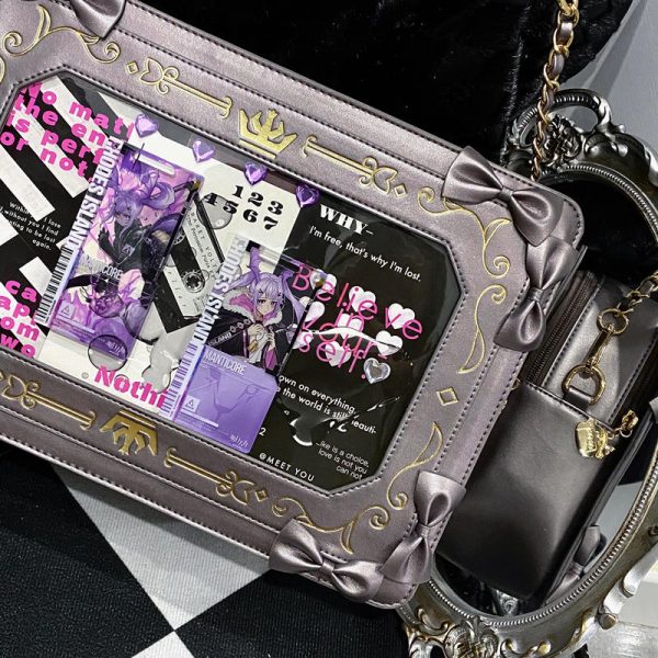 Tote Bag with Included Insert for Plushies and Pins — ita tote bag detail view