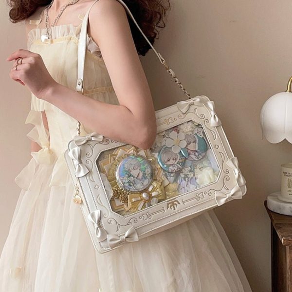 Tote Bag with Included Insert for Plushies and Pins — ita tote bag detail view