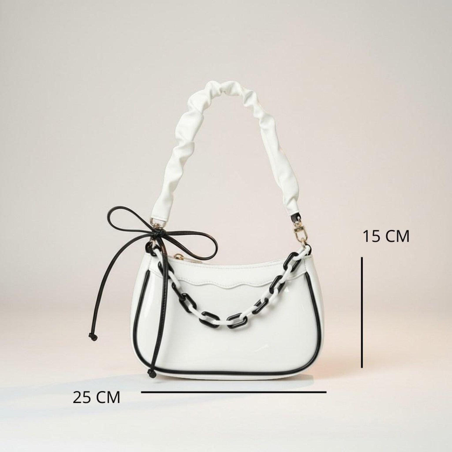 White Kawaii Convertible Ita Bag for Pin Display White Kawaii Convertible Ita Bag for Pin Display — ita bag detail view