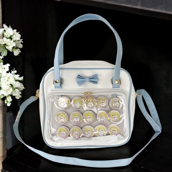 Yellow Ita Tote Bag for Pin Display — ita tote bag detail view