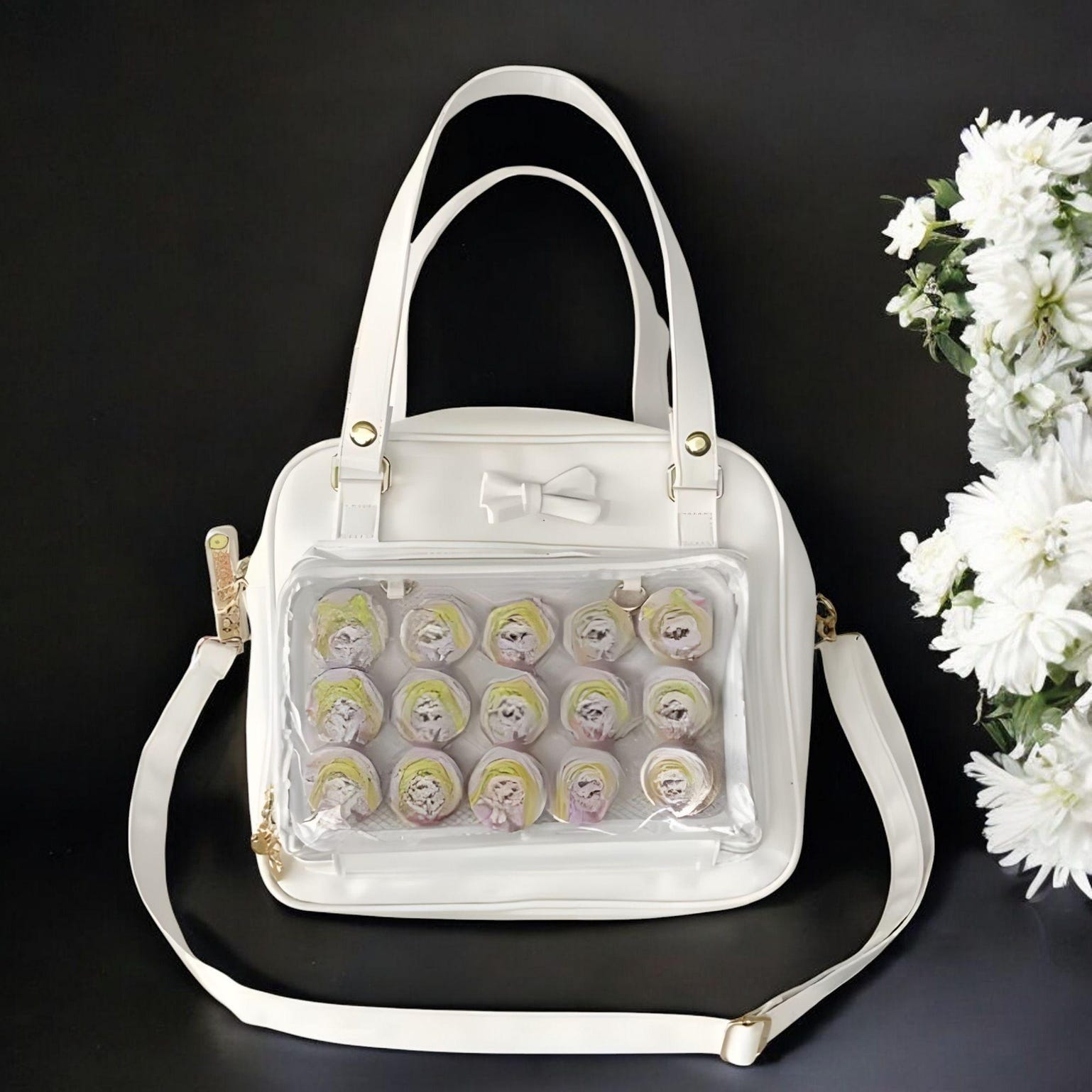 Yellow Ita Tote Bag for Pin Display Yellow Ita Tote Bag for Pin Display — ita tote bag detail view
