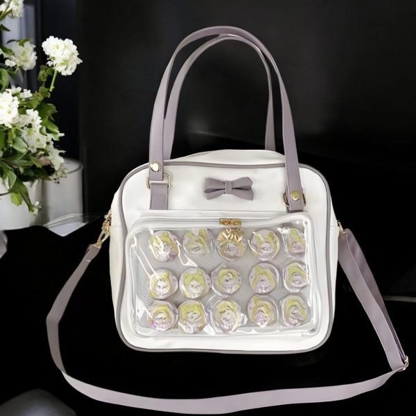 Yellow Ita Tote Bag for Pin Display — ita tote bag detail view