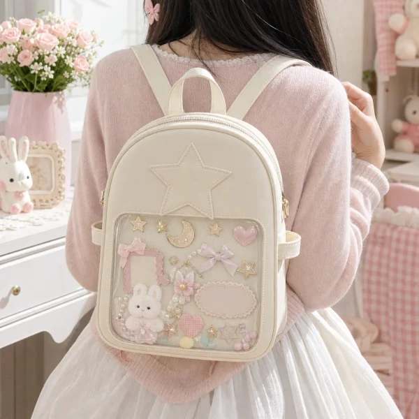 Mini Star Ita Bag with Clear Window for Pin Display