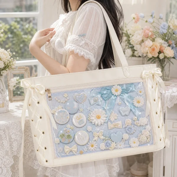 Large Ribbon Ita Tote Bag