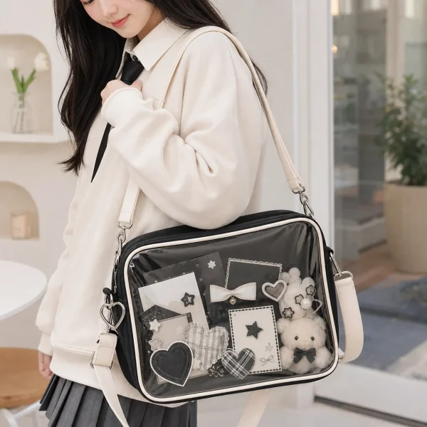 Kawaii Convertible Ita Bag with Clear Window