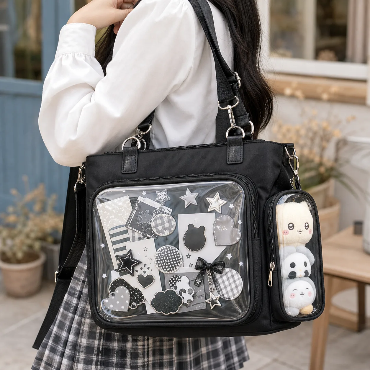 Convertible Ita Bag for Pin Display Convertible Ita Bag for Pin Display