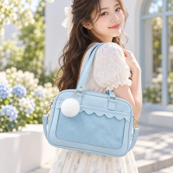 blue-kawaii-convertible-ita-bag-for-pin-display featured product image - YourItBag