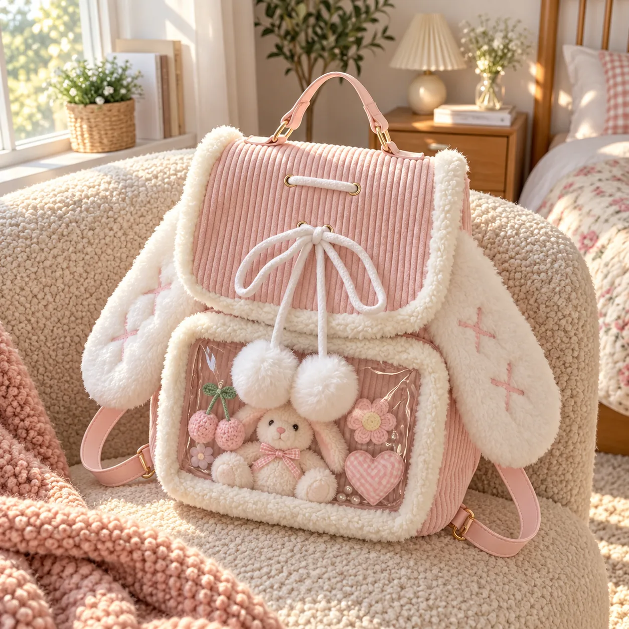 kawaii-bunny-ita-backpack-for-plushies-and-pins | YourItBag kawaii-bunny-ita-backpack-for-plushies-and-pins featured product image - YourItBag
