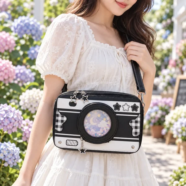 kawaii-camera-convertible-ita-bag-with-clear-window-for-photocards-and-pins featured product image - YourItBag