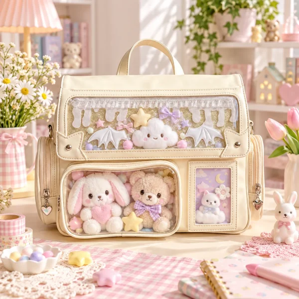 kawaii-convertible-ita-bag-with-clear-window-for-photocards-and-pins-4480271467 featured product image - YourItBag