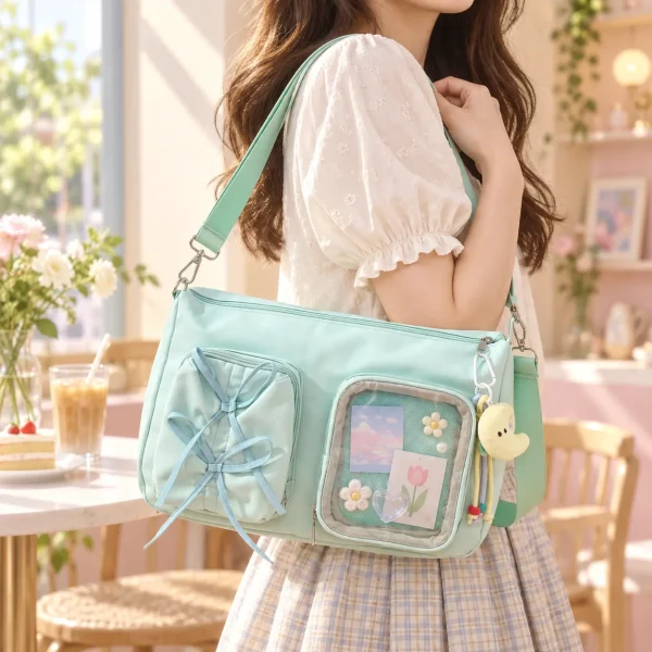 kawaii-ita-shoulder-bag-with-clear-window-for-photocards-and-pins featured product image - YourItBag