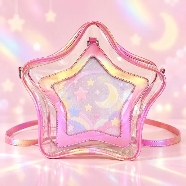 kawaii-star-ita-crossbody-bag-with-clear-window-for-pin-display featured product image - YourItBag