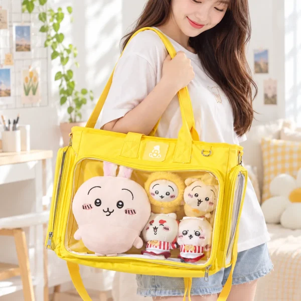 YourItBag product image: large-black-kawaii-y2k-convertible-ita-bag-with-clear-window-for-photocards-and-pins-4471785723