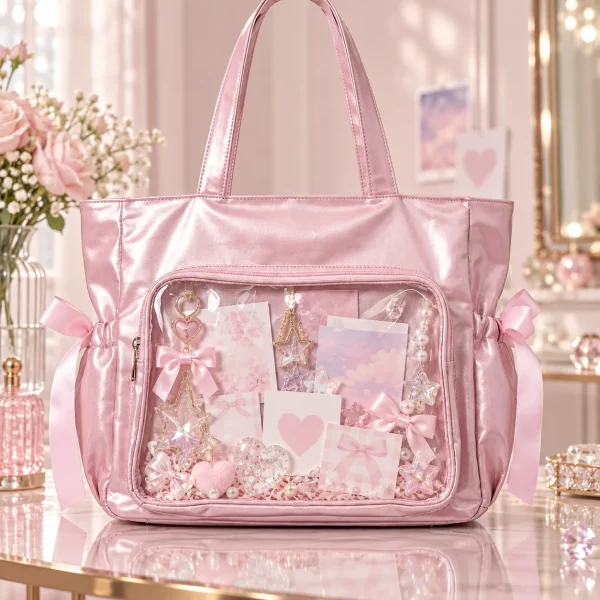 large-silver-kawaii-y2k-ita-backpack-with-clear-window-for-pin-display-4480563216 featured product image - YourItBag