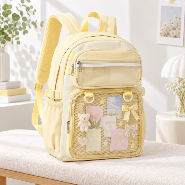 large-yellow-kawaii-y2k-ita-backpack-with-clear-window-for-photocards-and-pins-4481608882 featured product image - YourItBag