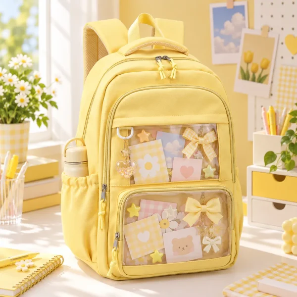 large-yellow-kawaii-y2k-ita-backpack-with-clear-window-for-photocards-and-pins-4481599033 featured product image - YourItBag