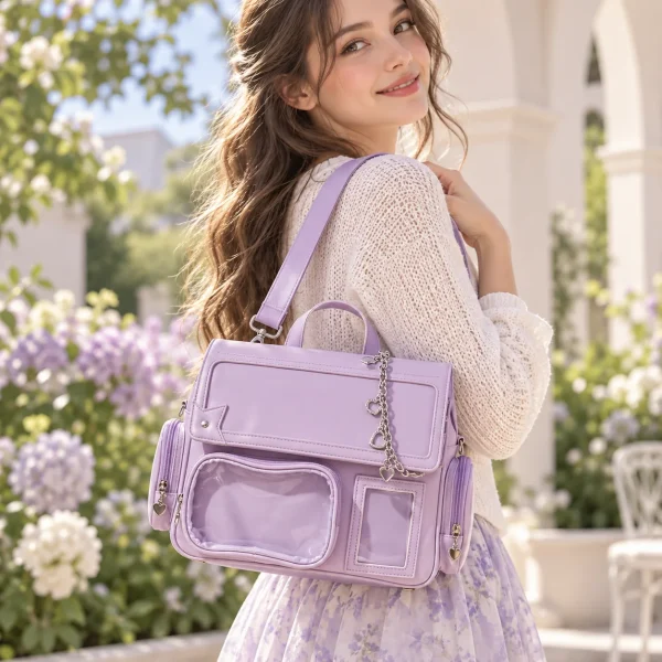 purple-kawaii-convertible-ita-bag-with-clear-window-for-pin-display-4459464356 featured product image - YourItBag